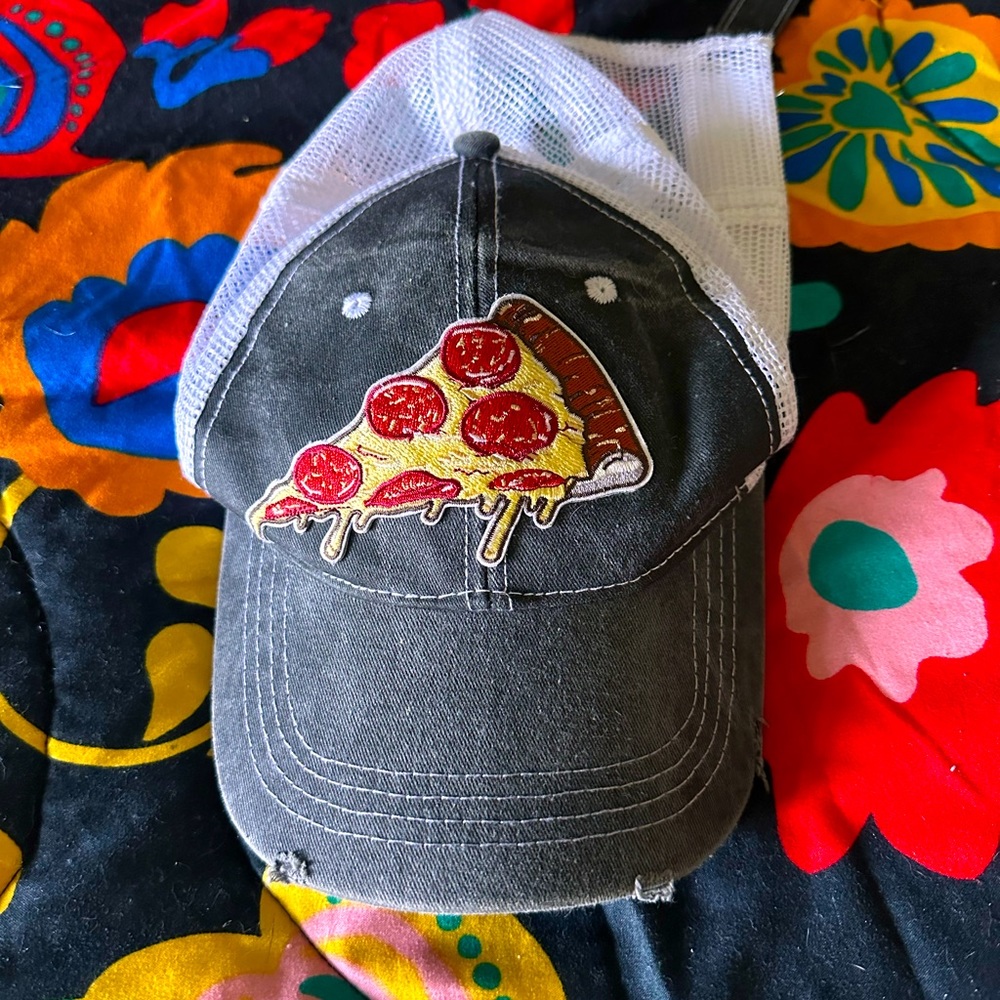 Pizza soft top hat.